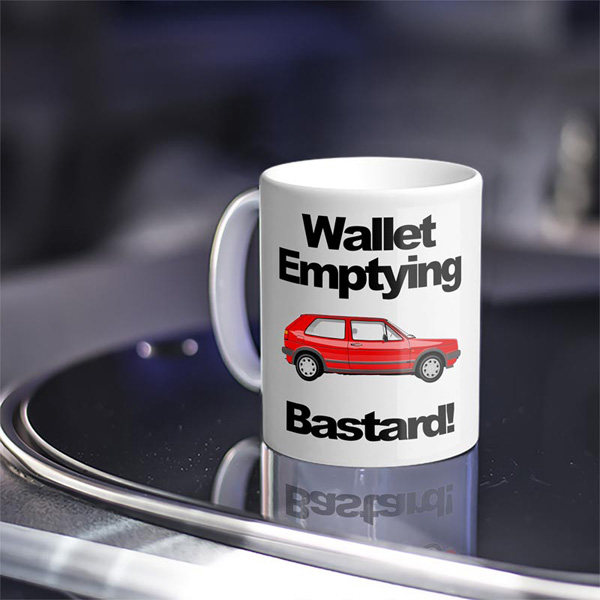 Volkswagen GTI Coffee Mug Cup Zubehör Gift VW Golf MK1 MK2 MK3 MK4